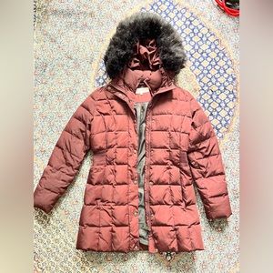 Burgundy Calvin Klein coat